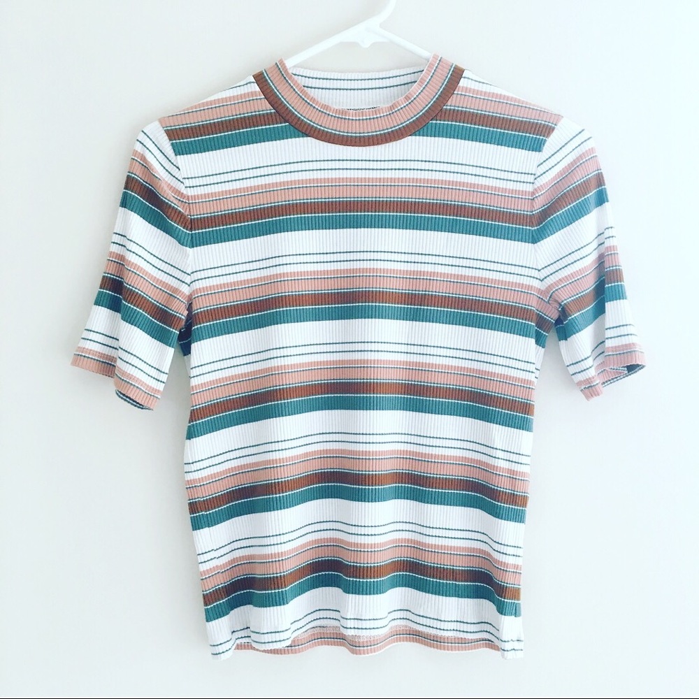 Hipster striped fitted tee